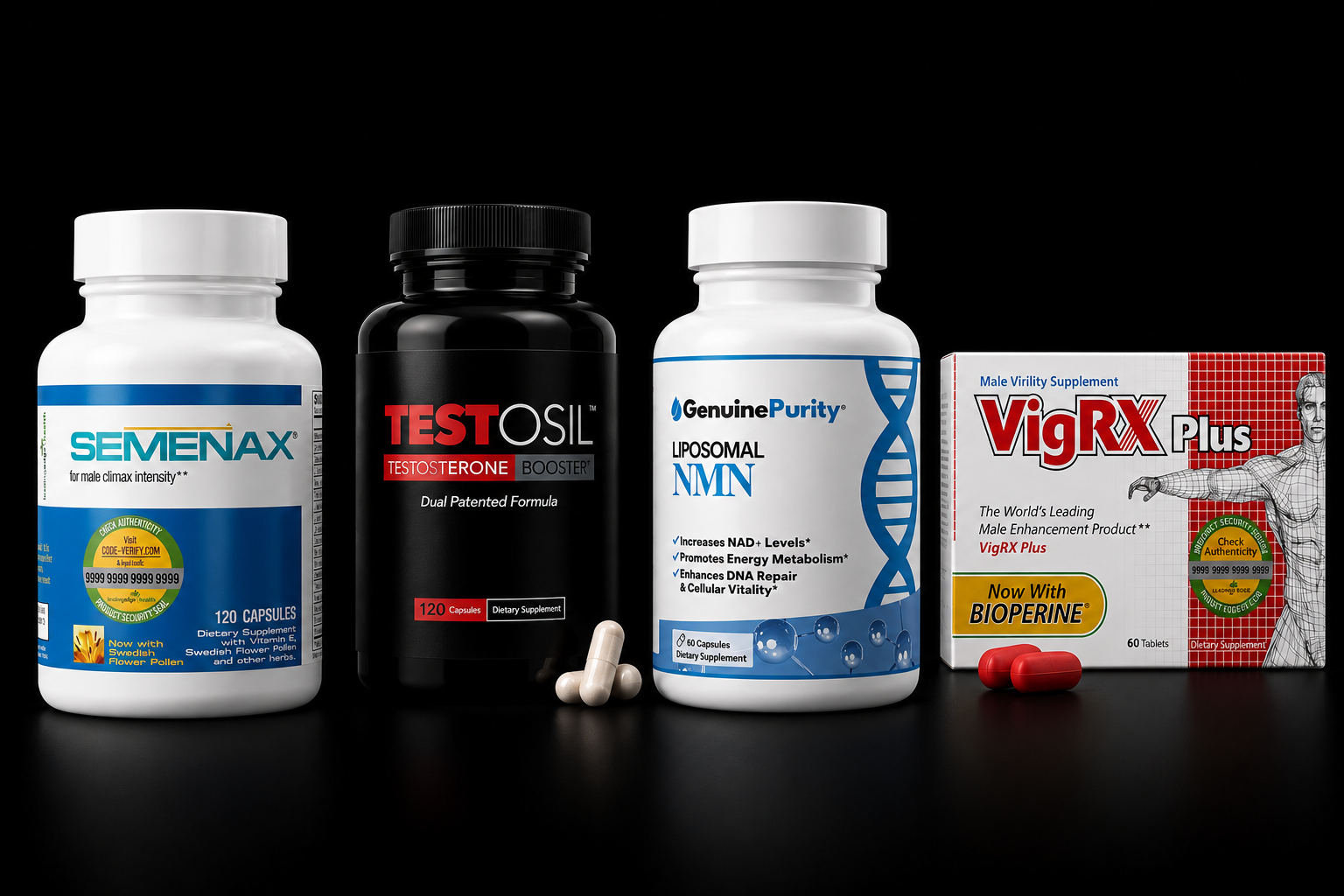 Testosil Reviews
VigRx Plus Reviews
Semenax Reviews
Genuine Purity Reviews